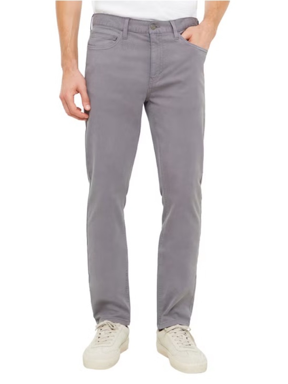 Banana Republic Slim Straight Twill Pants in Gray Size 38 X 30